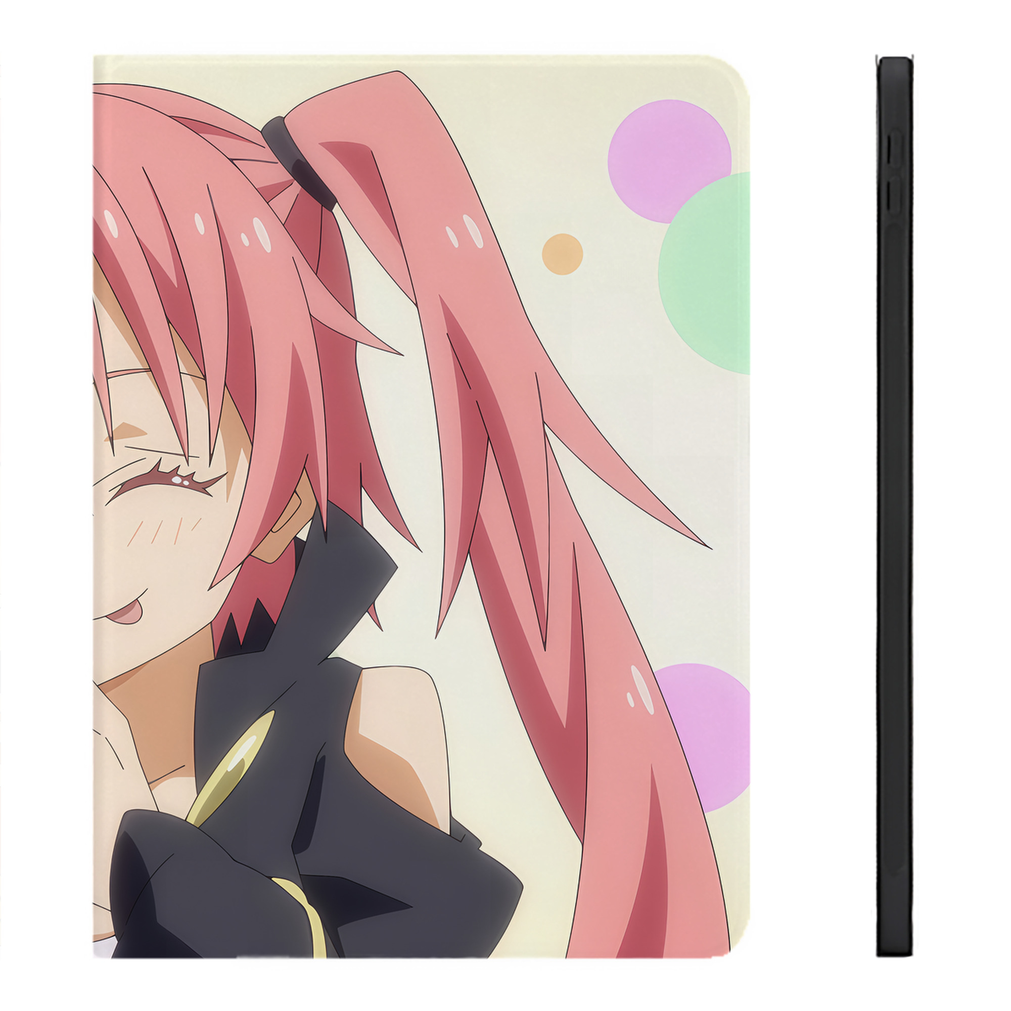 （画像用） 転スラ Regarding Reincarnated to Slime IPadケース ペンホルダー付き ブックスタイルデザイン